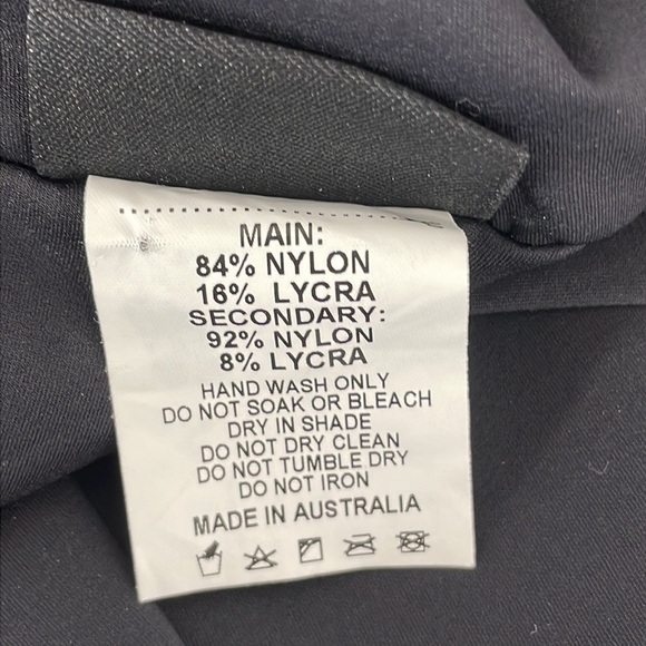 BLACKMILK Leggings Australia Black Pink Words Athletic Size Small - Picture 11 of 11